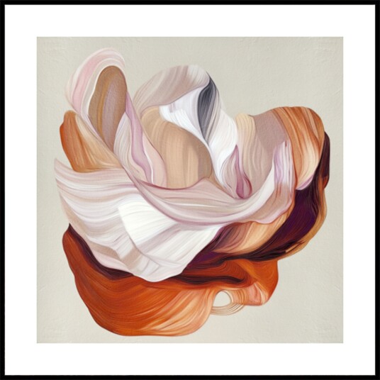 Soft Swirling Forms Plakat / 50x50
