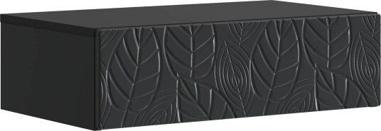 vidaXL Vegghengt Sidebord Svart 59 x 34,5 x 17 cm Konstruert tre