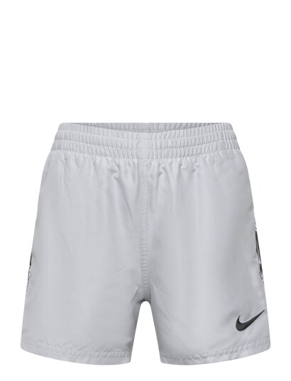 NIKE SWIM Nike Breaker Logo Tape 4" Volley Short   Grey   160 170