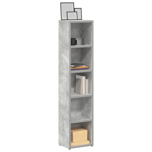  CD skap 2 stk betonggrå 21x16x93,5 cm sponplate