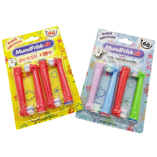 8 stk. Børstehoder for barn - Oral-B-kompatibel 8 stk. Børstehoder for barn - Oral-B-kompatibel