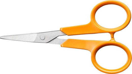 Fiskars Classic neglesaks 10 cm buet oransje Fiskars Classic neglesaks 10 cm buet oransje