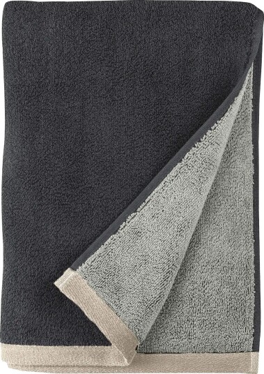 Mette Ditmer Soft Towel - DARK GREY / LIGHT GREY - W50X L90 cm