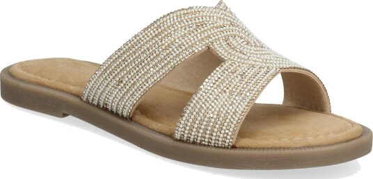 Tamaris Women Slides   Beige   41