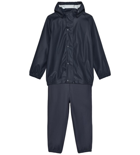 Color Kids Rainwear Pu Set Black 140