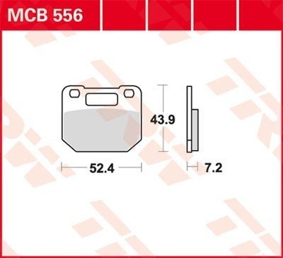 Bremseklosser sett TRW MCB556