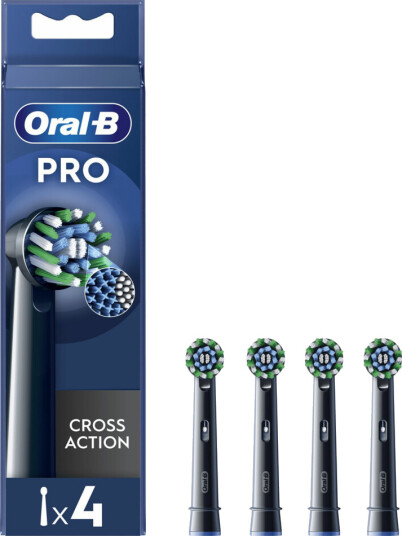 Oral B 4 pcs. Black PRO CrossAction tannbørstehoder