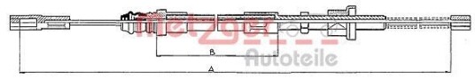 Metzger Tautrekk parkeringsbrems METZGER 10.471