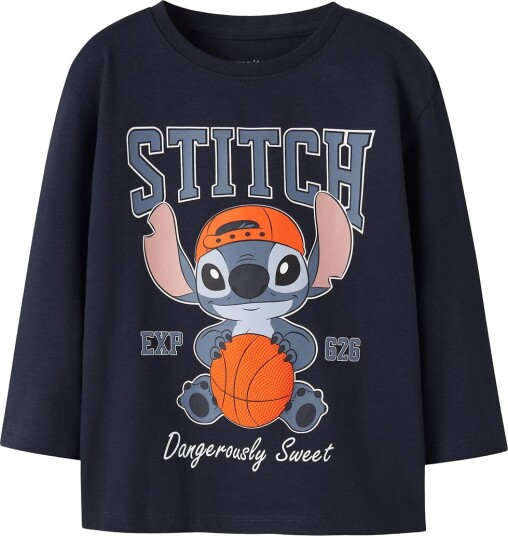 Name It Genser NmmAmdres Stitch Navy Blazer Name It 3 år (98) Genser Marineblå Oransje