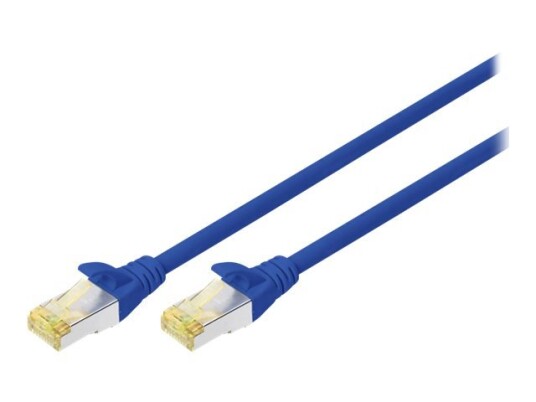 Digitus Koblingskabel Rj-45 Hann Til Rj-45 Hann 1 M S/Ftp Cat 6A Halogenfri Formstøpt Uten Hindringer Blå En Pakke 10