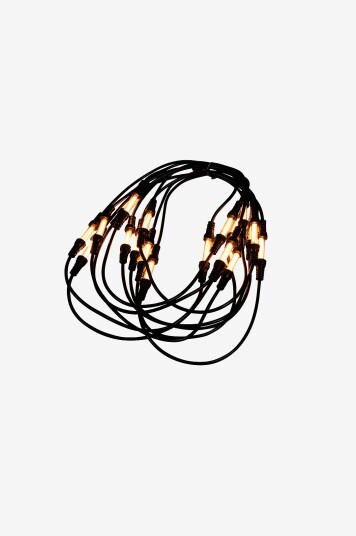 Konstsmide Lyssett 30 avlange ravfargede LED 957cm Svart