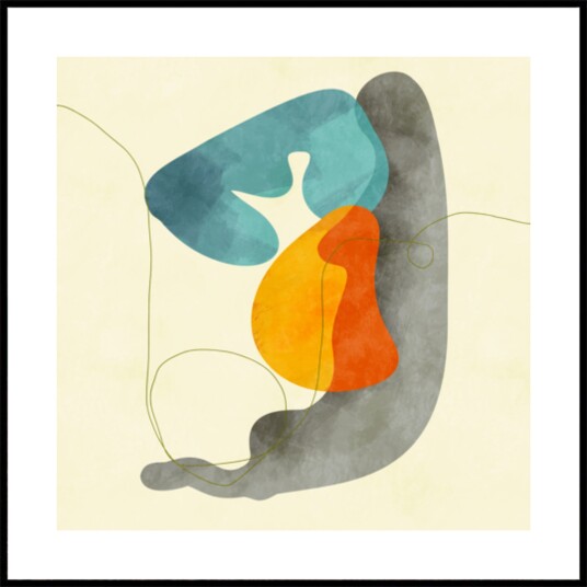 Shapes&lines2 Plakat / 40x40