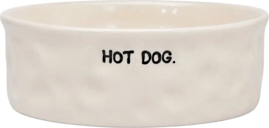 Anna + Nina Hot Dog Pet Bowl Hvit 350ml ANI26-2E805005 Anna + Nina Hot Dog Pet Bowl Hvit 350ml ANI26-2E805005