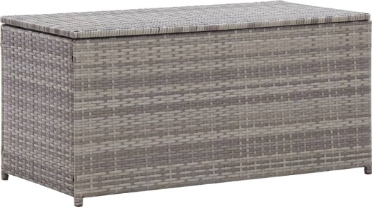 vidaXL Putekasse polyrotting 100x50x50 cm grå