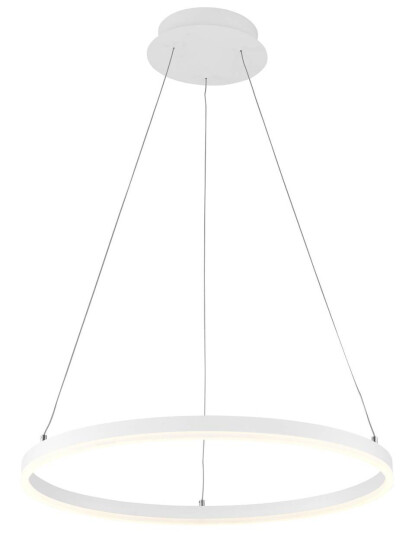 Arcchio Albiona LED-hengelampe, hvit, 60 cm