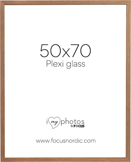 Focus Ramme Soul Oak Veneer Akrylglass 50x70 Cm
