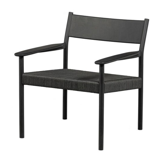 Woood EE - De Eekhoorn Lael Spisebordsstol m. armlen, Mango tre, Svart Unoliving 1744165-01-0 1744167-01-0