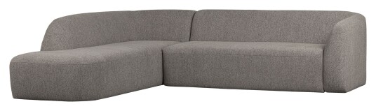 BePureHome Sloping Sofa m. chaiselong, venstrevendt - Grå