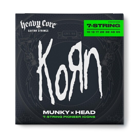 Dunlop Krhcn1065 Korn Heavy Core (010-065) 7-Strenger Dunlop Krhcn1065 Korn Heavy Core (010-065) 7-Strenger