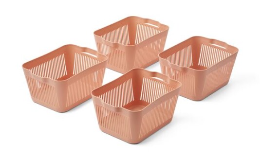 Liewood Makeeva Oppbevaringskurver 4pk. Rosa Liewood Makeeva Oppbevaringskurver 4pk. Rosa