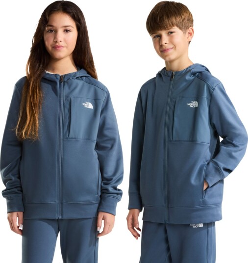 The North Face Cardigan m. Fleece Teem Perf Granitt Grey The North Face 10 år (140) Cardigan Blå Grå