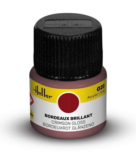 Heller Akryl No 20 Crimson - Gloss 12ml