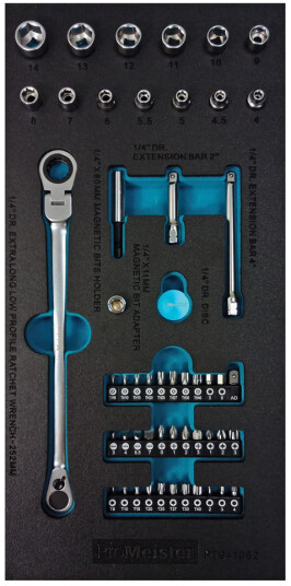 Bits amp-ermer, lav profil 52 deler