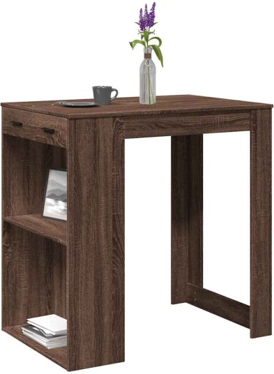 Barbord brun eik 102x70x103,5 cm konstruert tre 8721158401625