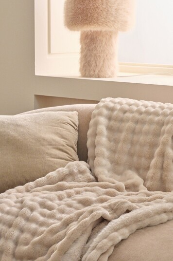 Ellos Home Pledd Karin Beige