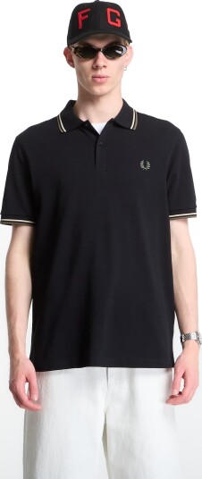 Fred Perry Twin Tipped Polo Shirt Black