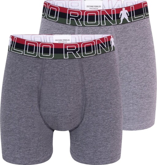 Ronaldo Boxershorts 2 pack Grå Melert JBS 7 9 år 122 134 Boxershorts
