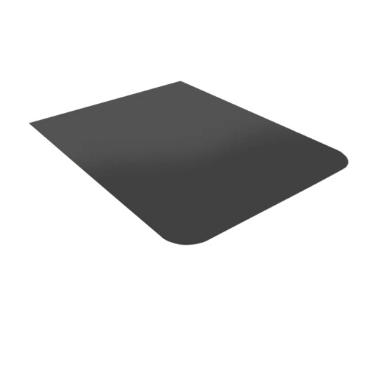 Peisbutikkenas Gulvplate i emaljert stål m/avrundede hjørner 850x650mm 28882573 Peisbutikkenas Gulvplate i emaljert stål m/avrundede hjørner 850x650mm 28882573