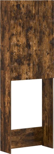 vidaXL Toalett skap DELFT Røkt Eik 66 x 25,5 x 190 cm Konstruert tre