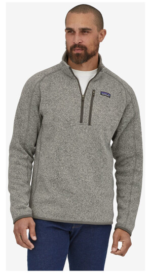 Patagonia Better Sweater 1/4 Zip, M's Stone Wash S