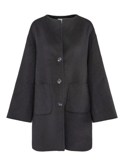 Clermonte Sandy Wool Coat With Scarf