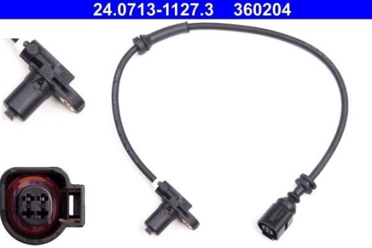 Sensor, ABS ATE 24.0713-1127.3