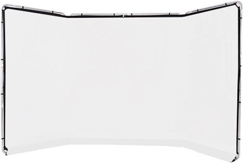 Bakgrunn Ensfarget - Til Panoramabakgrunn - Hvit - 240x400 cm