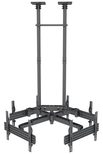 Multibrackets M Pro Series MBC4UHD - brakett - for 4 LCD-skjermer - svart