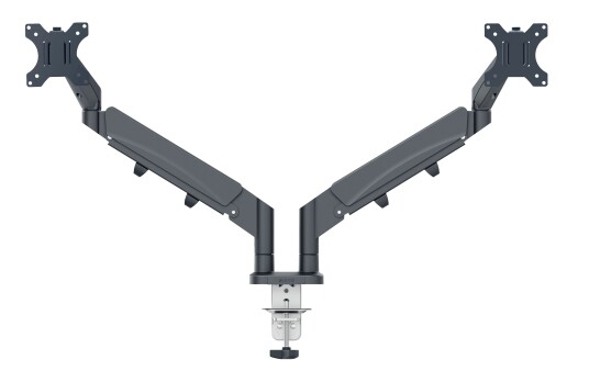 Leitz - Ergo Monitor arm space-saving dual - Dark grey Leitz - Ergo Monitor arm space-saving dual - Dark grey
