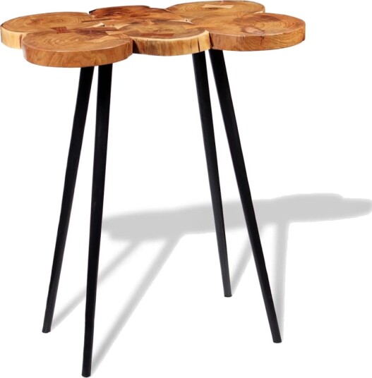 Tømmerbarbord massivt akasietre 90x60x110 cm 8718475528340