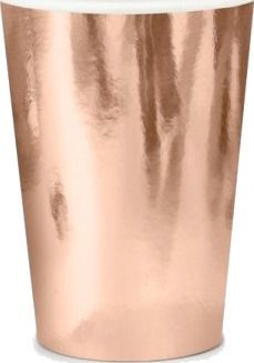 Partydeco Kpp35 019R Eu1 220 Ml Papir Rosegull 75 Mm 75 Mm 130 Mm