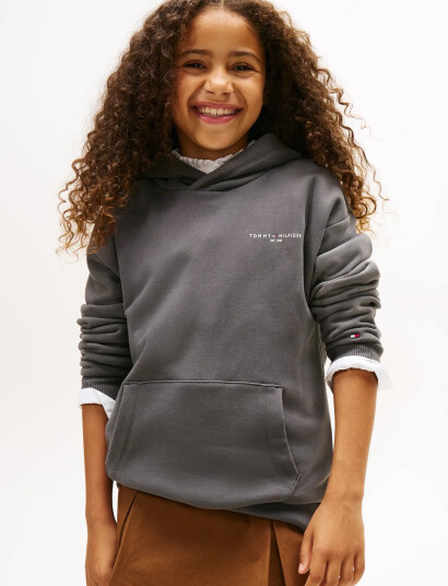 Tommy Hilfiger Mini Corp Hoodie Grey 140