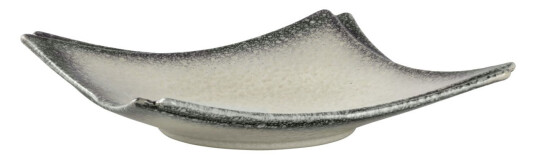 VEGA Tallerken Nagoya kantet; 26x26x5.9 cm LxBxH; Hvit/Grå; 2 Stykk / Forpakning