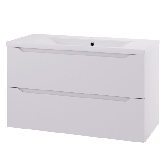 Linn Bad Emma D45cm Servantskap Hvit Matt / 100cm 2 Skuffer