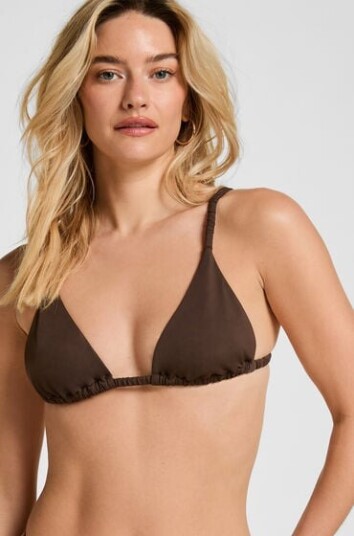 Hunkemöller Triangelbikinitopp Riva Brun