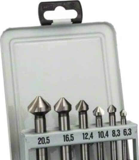Bosch Forsænkersæt 6 Stk 6,3-20,5Mm Cyl