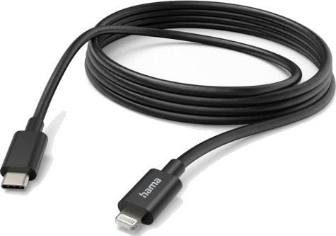 Hama 00201599 3 M Lightning Usb C Hankjønn Hankjønn Svart Hama 00201599 3 M Lightning Usb C Hankjønn Hankjønn Svart