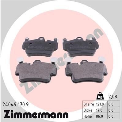 Bremseklosser ZIMMERMANN 24049.170.9
