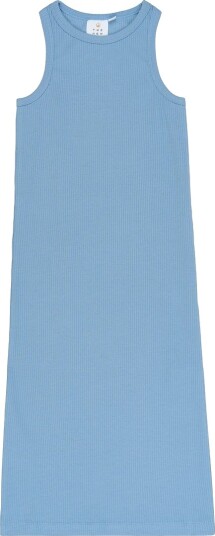 The New Tntove S_L Rib Dress Blue 110/116 The New Tntove S_L Rib Dress Blue 110/116