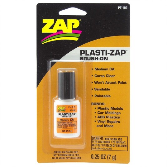 ZAP Plasti-ZAP Medium CA m/børste 7g PT102